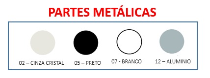 Mesa Auxiliar 90 x 45 | Linha Prima Impact 40mm