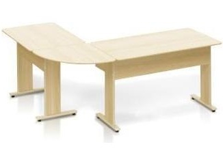 Conjunto de Mesa em L - 1200 X 1200 X 600 | Linha Uno 15mm