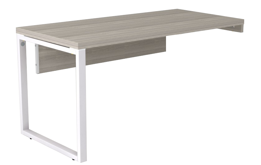 Mesa Diretiva Pé Quadrado Para Gaveteiro Lado Direito 170 x 70 | Linha Prima ARQ 40mm