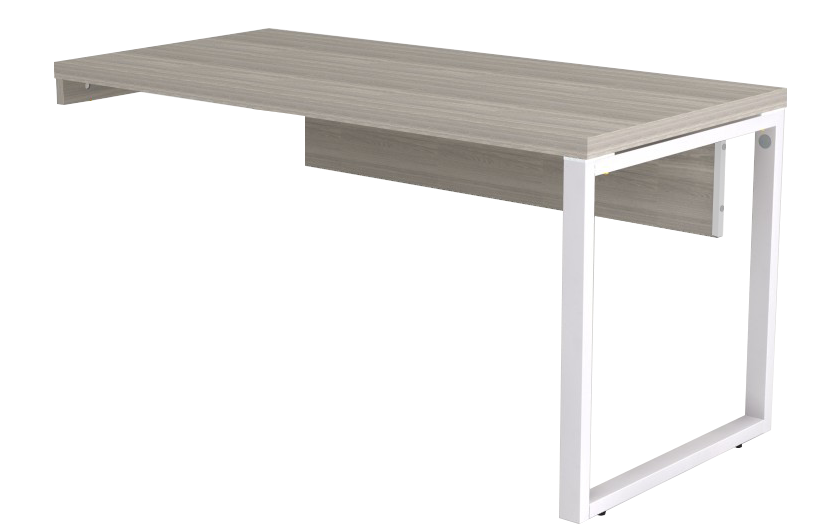 Mesa Diretiva Pé Quadrado Para Gaveteiro Lado Esquerdo 150 X 70 | Linha Prima ARQ 40mm