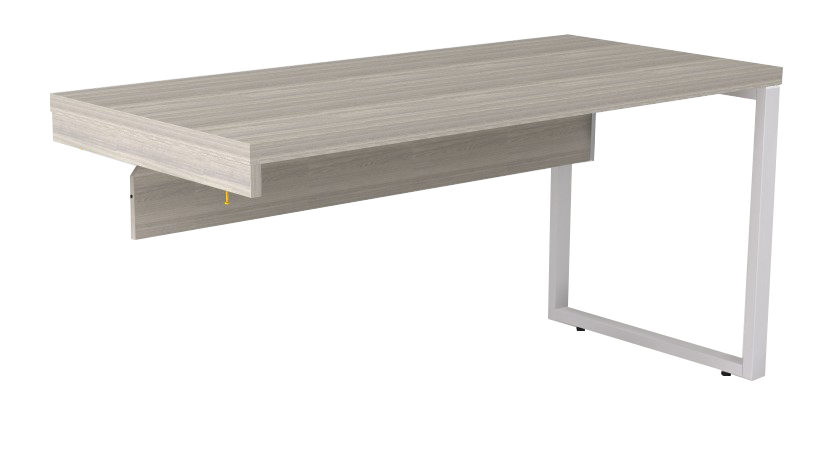 Mesa Diretiva Pé Quadrado Para Armário Lado Esquerdo 170 x 70 | Linha Prima ARQ 40mm